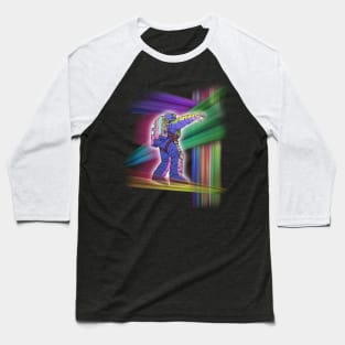 Spacewalker in Time Dimensions Baseball T-Shirt